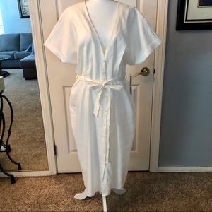 NWT
Gianni Bini Ivory Linen Dress |Ivory | XL | $50 (originally $139) Lined
